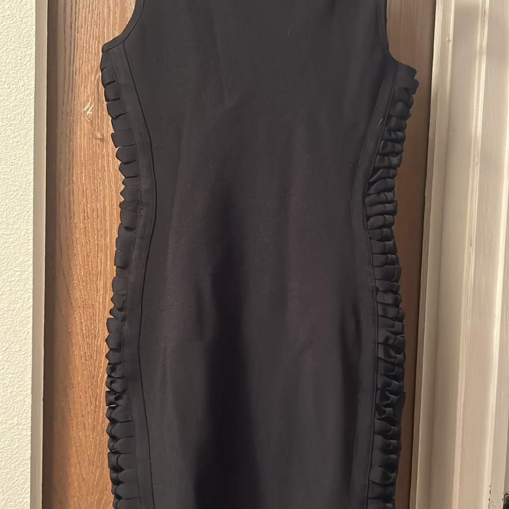 San Joy Black Sheath Mini Dress for Cocktail Nights